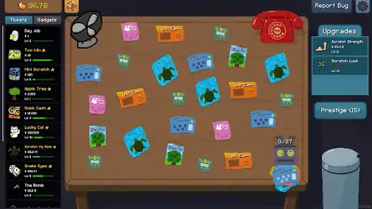 Scratch Card Gameplay
